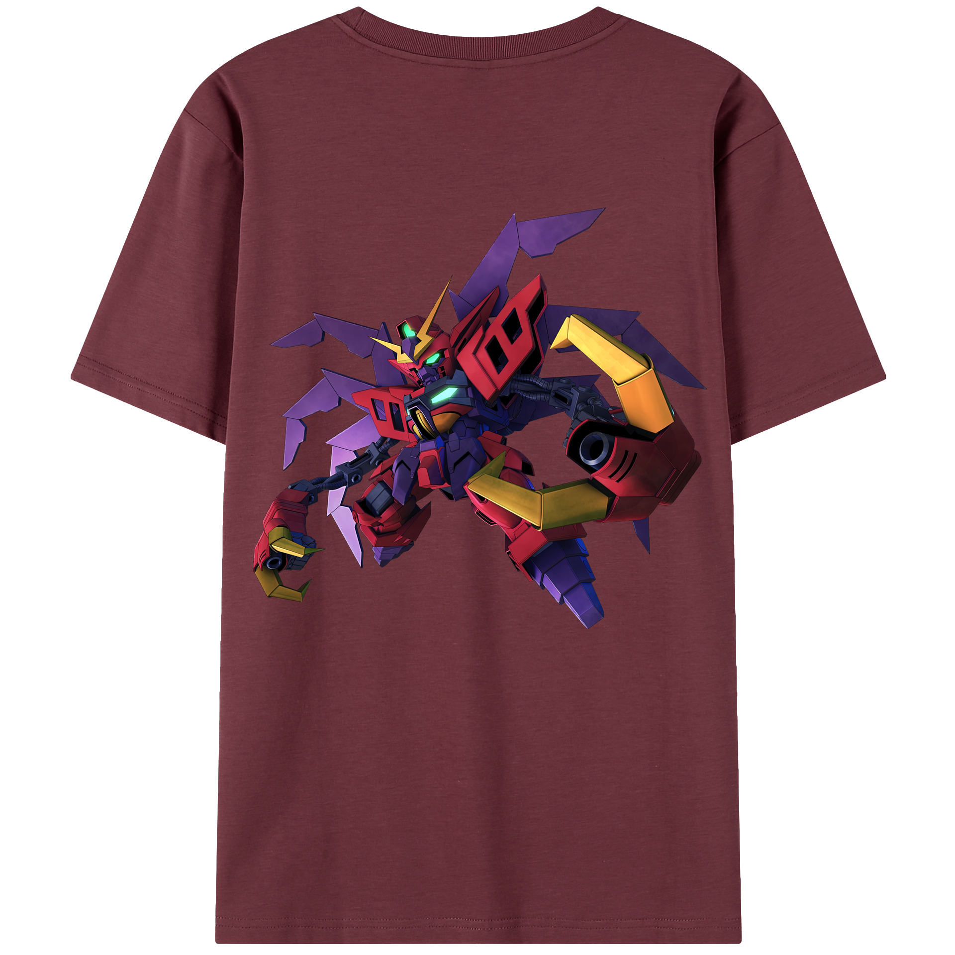 （画像用） 機動戦士ガンダム Mobile Suit Gundam 綿100％半袖Tシャツ（背面プリント）